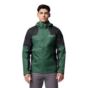 Columbia Męska kurtka Inner Limits 3, wodoodporna kurtka przeciwdeszczowa, las przeciwdeszczowy, czarna, L - Kurtki męskie - miniaturka - grafika 1