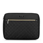 Biżuteria - akcesoria - Pokrowiec na laptopa 15'' pikowany na przodzie czarny - miniaturka - grafika 1
