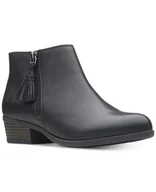 Botki damskie - Addiy Terri [black leather] - rozmiar 37.5 - miniaturka - grafika 1
