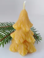 Świece - Świeca z wosku pszczelego. Choinka 5/7. świąteczna. - miniaturka - grafika 1