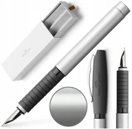 Pióra wieczne - FABER-CASTELL Pióro wieczne eleganckie ETUI Essentio Szare stalówka EF - miniaturka - grafika 1