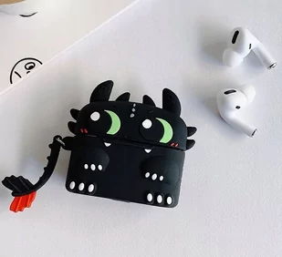 Etui na słuchawki Airpods PRO - Furia Nocna Szczerbatek - Akcesoria do słuchawek - miniaturka - grafika 1