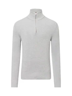 Jack & Jones Męski sweter z dzianiny Mężczyźni szary jednolity, S - Swetry męskie - miniaturka - grafika 1