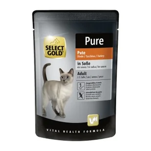 SELECT GOLD Adult Pure w sosie Indyk 12x85 g - Mokra karma dla kotów - miniaturka - grafika 1