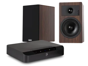 Bluesound POWERNODE EDGE (czarny) + Tesi 2 (mokka) - Zestawy stereo - miniaturka - grafika 1