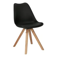 Krzesła - D2.Design Krzesło Norden Star Square PP czarne1627 180261 - miniaturka - grafika 1