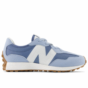 Buty sportowe damskie - Buty New Balance GS327MQ - niebieskie - miniaturka - grafika 1