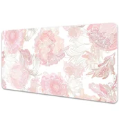 Podkładki na biurko - Mata z nadrukiem na biurko Kwiecisty wzór 90x45 cm - miniaturka - grafika 1