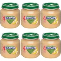 BoboVita Banan po 4. miesiącu zestaw 6 x 125 g - Desery dla dzieci - miniaturka - grafika 1