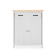 Komody - Biała drewniana komoda Marckeric Miranda - miniaturka - grafika 1