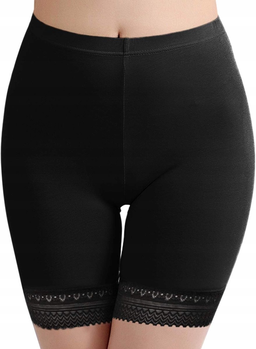 Gładkie Ultracienkie Bermudy Spodenki Majtki Bokserki Damskie Pod Sukienkę