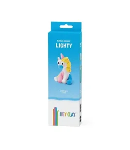 Hej Clay - Tęczowy Jednorożec Lighty - TM Toys - Zabawki kreatywne - miniaturka - grafika 1