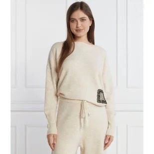 Liu Jo Rose Sweter | Regular Fit | z dodatkiem wełny - Swetry damskie - miniaturka - grafika 1