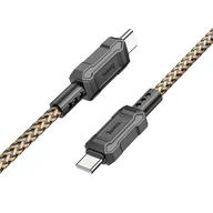 Kable USB - HOCO kabel Typ C do Typ C Power Delivery 60W Leader X94 złoty - miniaturka - grafika 1