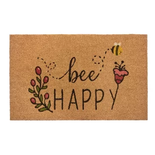 Wycieraczka z włókna kokosowego 75x45 cm Bee Happy – Hanse Home - Wycieraczki - miniaturka - grafika 1