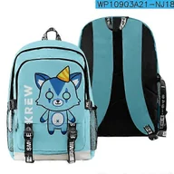 Torebki damskie - ItsFunneh Krew District Merch Plecak 2023 Casual Style School Bag Kobiety Mężczyźni Dziewczęta Chłopcy Torba unisex white - miniaturka - grafika 1