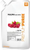 Koncentraty warzywne, przeciery - Puree Malina premium Menii 1 kg - miniaturka - grafika 1