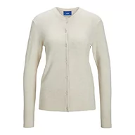 Kurtki damskie - JACK & JONES Damska kurtka Jjxx Jxolivia Ls Soft Cardigan Knit Noos z dzianiny, Snow White, XS - miniaturka - grafika 1