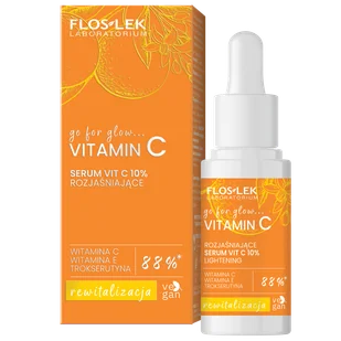 Floslek Laboratorium Vitamin C, rozjaśniające serum Vit C 10%, 30 ml - Serum do twarzy - miniaturka - grafika 1