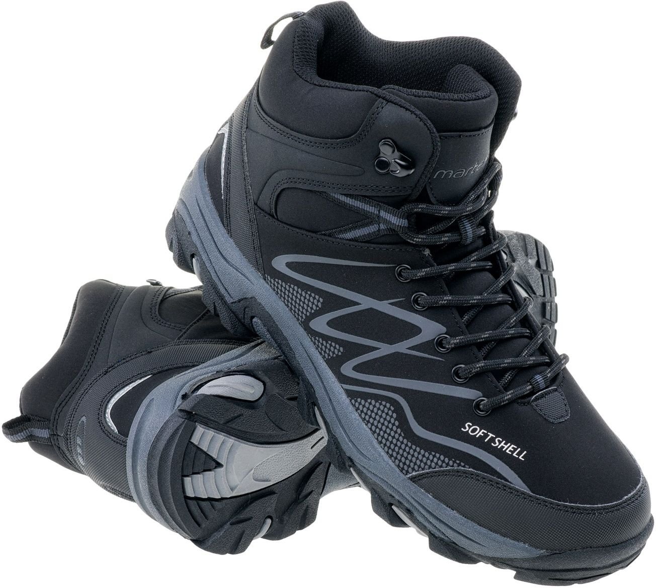 Buty trekkingowe męskie Martes Buty męskie Ronn Mid black/silver/dark grey r. 44