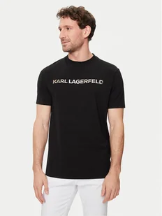 KARL LAGERFELD T-Shirt 755053 542221 Czarny Regular Fit - Koszulki męskie - miniaturka - grafika 1