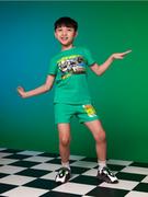 Spodnie i spodenki dla chłopców - Sinsay - Szorty Hot Wheels - zielony - miniaturka - grafika 1