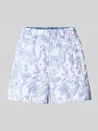 Spodenki damskie - Szorty lniane o kroju relaxed fit z elastycznym pasem model ‘DARCY’ - miniaturka - grafika 1
