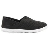 Slip on damskie - Super Mode Wygodne Trampki Slip On czarne - ButyModne - miniaturka - grafika 1