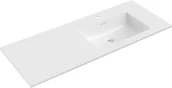 Umywalki - Mexen Otis umywalka wpuszczana w blat prawa 121 x 46,5 cm, biała połysk - 25181200P - miniaturka - grafika 1