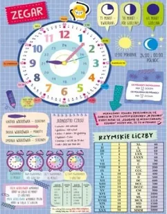 Dwustronna plansza/ściąga A4 Zegar - Henry - Podręczniki dla szkół podstawowych - miniaturka - grafika 1