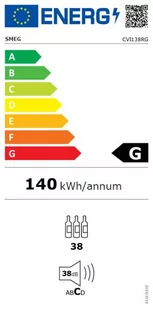 Chłodziarka na wino Smeg CVI138RG - Chłodziarki do wina - miniaturka - grafika 2