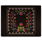 Podkładki pod mysz - Podkładka pod mysz folk krakowski Brzesko 48 x 38 cm czarna - miniaturka - grafika 1