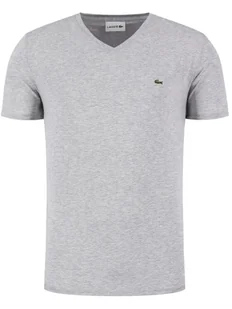 Lacoste T-Shirt TH6710 Szary Regular Fit - Koszulki męskie - miniaturka - grafika 1