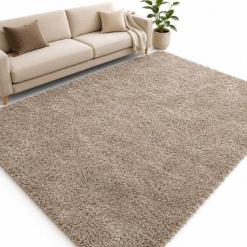 Puszysty Tkany dywan Shaggy Royal Elit ~200x300 Mix kolory- Beż Brąz Szary