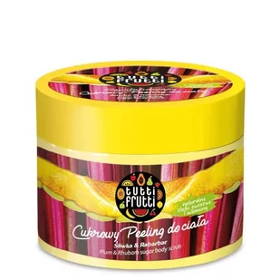 FARMONA TUTTI FRUTTI ŚLIWKA & RABARBAR REWITALIZUJĄCY CUKROWY PEELING DO CIAŁA 300 G - Peelingi do ciała - miniaturka - grafika 1