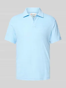 Koszulka polo o kroju slim fit z dekoltem w serek model ‘JEREMY - TERRY’ - Sandały męskie - miniaturka - grafika 1