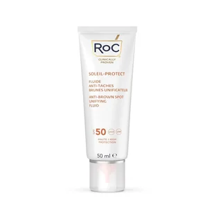 RoC Soleil-Protect Anti-Brown Spot Unifying Fluid SPF 50 Ochrona przeciwsłoneczna 50 ml - Balsamy i kremy do opalania - miniaturka - grafika 1