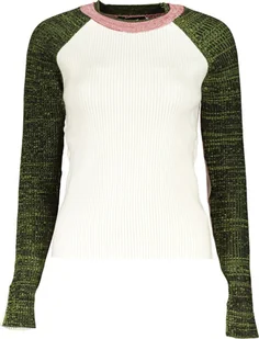 Desigual BIAŁY SWETER DESIGUAL DAMSKI M - Swetry damskie - miniaturka - grafika 1