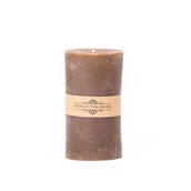 Świece - Świeca z wosku pszczelego walec duży II brązowy - miniaturka - grafika 1