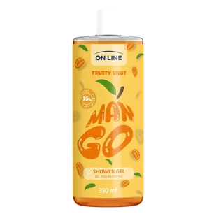 On Line Fruity Shot Mango, żel pod prysznic, 390 ml - Żele pod prysznic dla mężczyzn - miniaturka - grafika 1