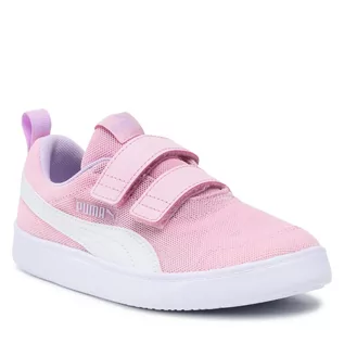 Sneakersy damskie - Puma Sneakersy Courtflex v2 Mesh V Ps 371758 08 Pink Lady White - grafika 1