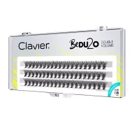 Sztuczne rzęsy i akcesoria - Clavier - BeDU2O Double Volume - Kępki rzęs o podwójnej objętości - Skręt B - 60 sztuk - 0.10/ 8 mm - miniaturka - grafika 1