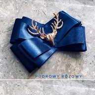 Broszki - Brosza granatowa z reniferem Mikołajki - miniaturka - grafika 1