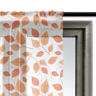 Firany - Firana AUTUMN wzór AT34 | pomarańczowe liście 140 x 200 cm - miniaturka - grafika 1