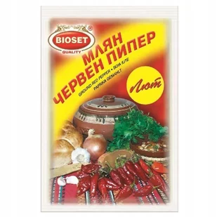 Papryka (100%) czerwona ostra mielona, Bułgarska Bioset XXL 50g - Przyprawy i zioła sypkie - miniaturka - grafika 1