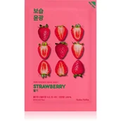 Maseczki do twarzy - Holika Pure Essence Mask Sheet maska w płacie Strawberry 1szt - miniaturka - grafika 1