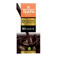 Zdrowa żywność - Czekolada ciemna 80% bez dodatku cukru bezglutenowa 80g(TRAPA) - miniaturka - grafika 1