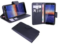 Etui i futerały do telefonów - Nokia 3.1 2018 etui na telefon komórkowy kieszonka etui z klapką etui ochronne na smartfon czarny - miniaturka - grafika 1