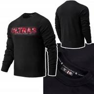 Bluzy męskie - Bluza Męska Bawełna Bez Kaptura Extreme Hobby Ultras Czarna R. L - miniaturka - grafika 1