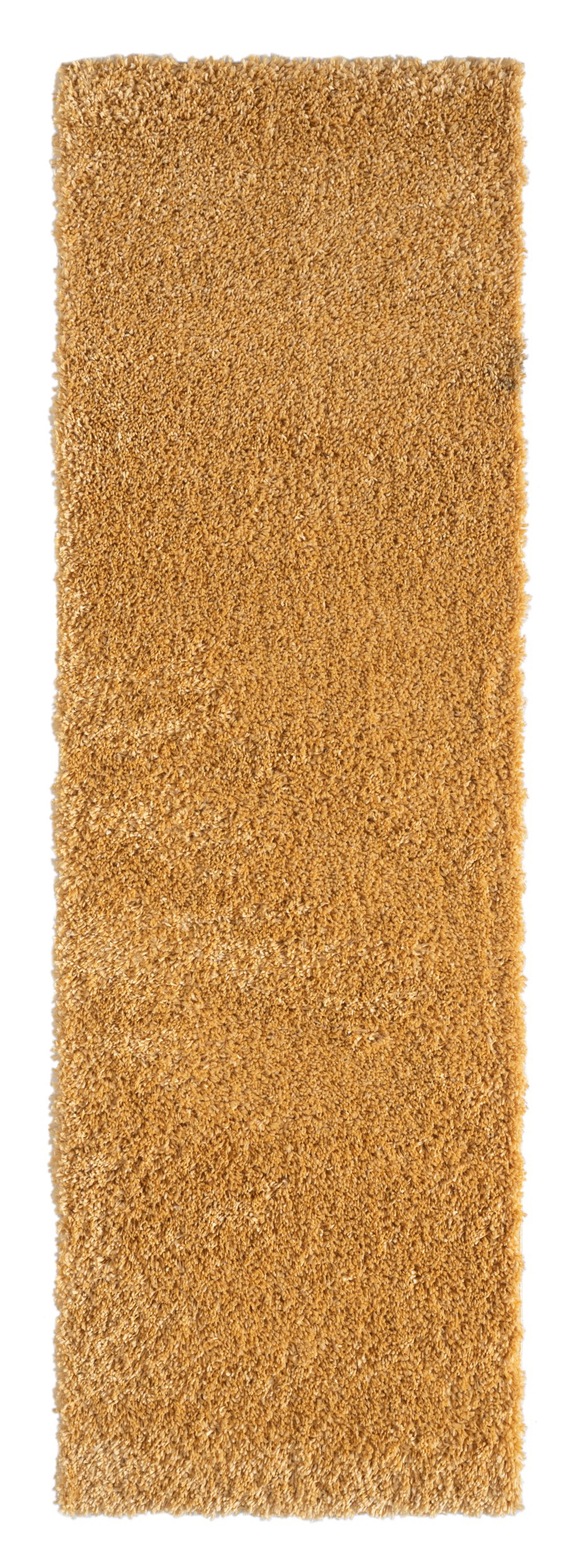 Dywan MY-RUG, dywan z wysokim włosiem Shaggy Star, 250x80, żółty, lekko błyszczący, wyjątkowo puszysty, bieżnik